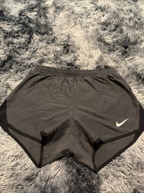 Nike Black Women's Athletic Running Shorts with White Swoosh